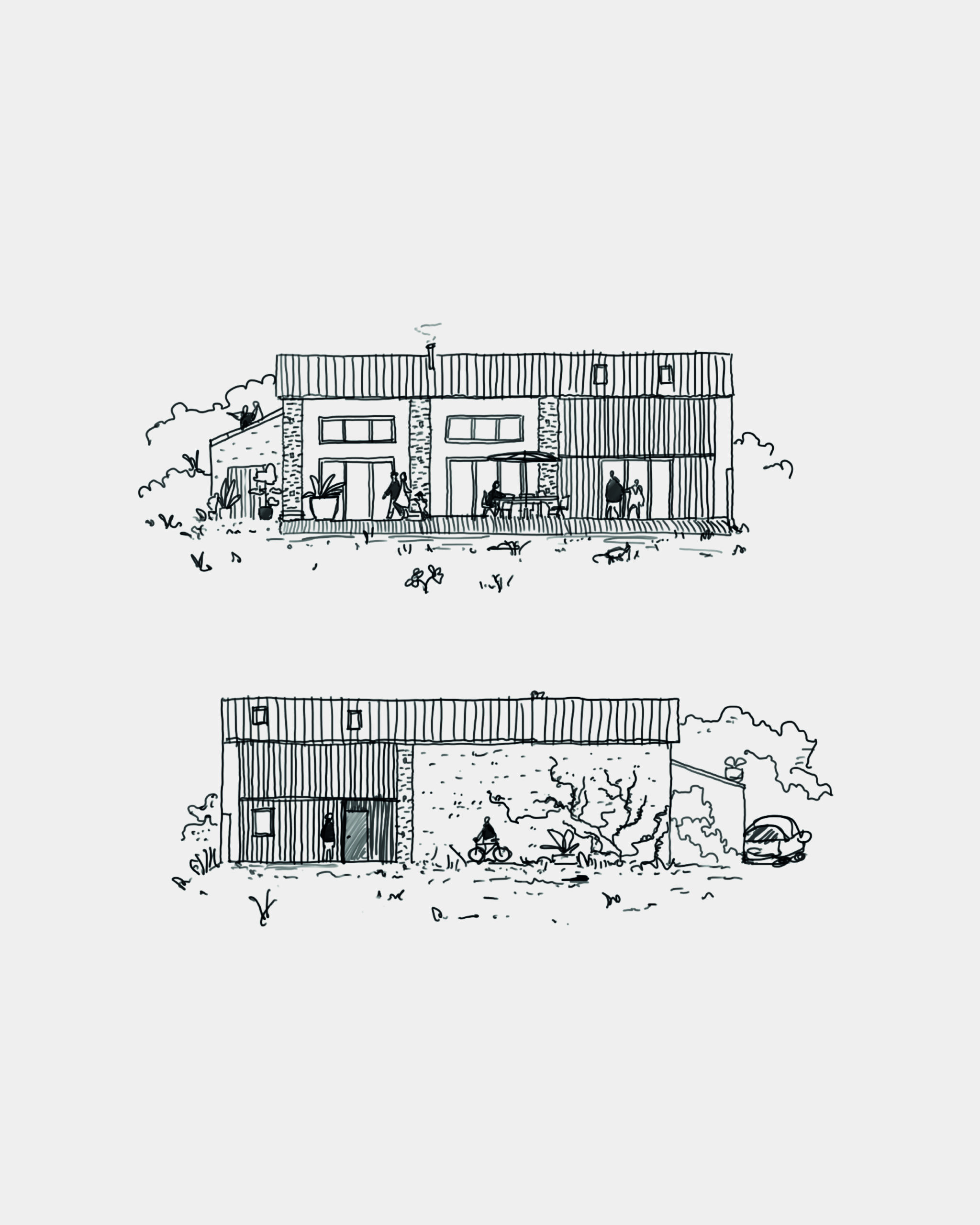 croquis projet Noé taaac architectes Toulouse